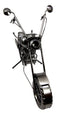 Ebros Gift Chopper Motorcycle Bike Hand Made Metal Wine Bottle Holder Caddy Decor Figurine 16"H