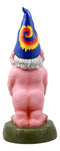 Ebros Free Spirited Smoking Naked Hippie Gnome Statue 13.5"H