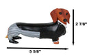 Cute Doxie Collection Wedding Groom Tuxedo Dachshund Figurine Dog Collectible