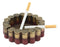 Ebros Wild Western 12 Gauge Shotgun Shells Round Cigarette Ashtray Figurine 4.5"W