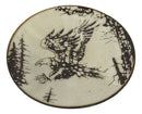 Pack Of 2 Rustic Western Swooping Bald Eagle Salad Appetizer Plates 8.75"D