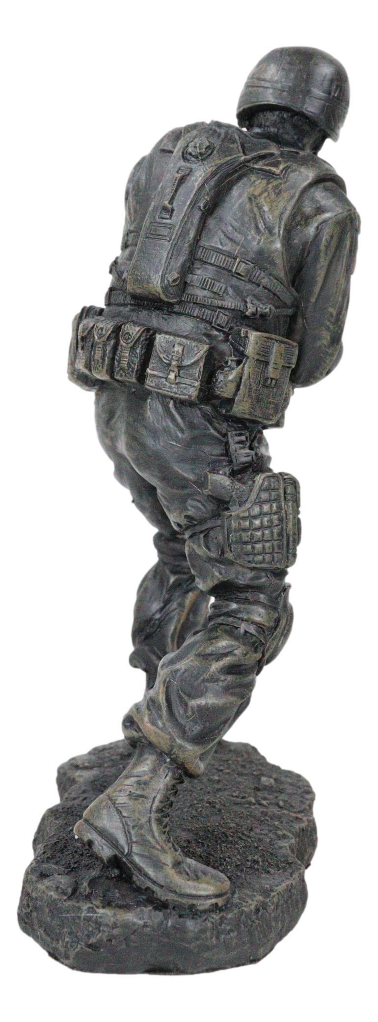Ebros Military Solider In Battle Figurine 7.25 Inch Tall - Ebros Gift