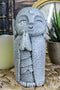 Ebros Japanese Buddha Happy Jizo Monk With Hands Clasped In Prayer Mini Statue 4.5"H