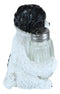 Ebros Hugging Pooch Shih Tzu Glass Salt Pepper Shakers Holder Figurine 6"Tall
