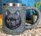 Ebros Gift Celtic Mystical Black Cat Witching Hour Resin 16oz Drinking Mug With Stainless Steel Rim Figurine For Coffee Tea Cereal Drinks Halloween Kitchen Dining Decor Of Cats Felines Kitty Kittens
