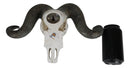 Rustic Majestic Texas Corsican Ram Skull With Horns Wall Decor Trophy 13"Wide