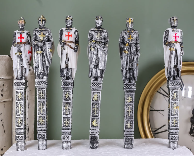 Pack Of 12 Medieval Crusader Knights Of The Cross Writing Pens Office Stationery