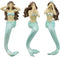 Ebros Gift Under The Sea Ocean Hear See Speak no Evil Mermaids Resin Figurine Shelf Sitters