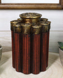 Rustic Western Shotgun 12 Gauge Bullet Shells Decorative Container Box With Lid