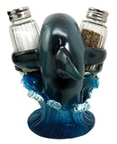 Ebros Ocean Apex Predator Great White Shark Salt And Pepper Shakers Holder Set