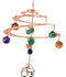 Ebros Gift Spiral Galaxy Copper Metal Wind Chime With Colorful Marbles Resonant Outdoor Patio Garden Decor Accessory