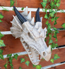Ebros 13"D Medieval Fantasy Necromancer Roaring Dragon Skull Wall Decor Plaque