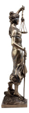 Ebros Gift Bronzed Resin Greek Goddess Lady Of Justice Statue 13.5"H La Justicia Dike Figurine