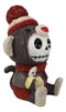 Ebros Furrybones Sock Munky Figurine in Stuffed Sock Monkey Costume 3 Inch Tall
