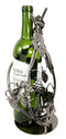 Ebros Gift Grape Vineyard Nursery Graft Hand Made Metal Wine Bottle Holder Caddy Decor Figurine 12"H