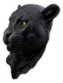Ebros Large Black Panther Head Wall Decor Plaque 16"Tall Jaguar Wall Bust Plaque