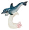 Ebros Ocean Marine Sea Life Bottlenose Dolphin Swimming Over Coral Reef Figurine