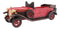 Hand Made Wood Retro Style Pink Cabriolet Convertible Car Wine Holder Figurine