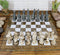 Ebros Olympus War Greek Olympian Gods Demigods Resin Chess Pieces With Glass Board Set