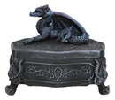 Fantasy Midnight Dragon Box Celtic Hour Of The Dragon Chest Jewelry Box Figurine