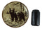 Ebros Black Bear Round Salad Or Appetizer Or Dessert Plate Set of 2 8.5" Dia