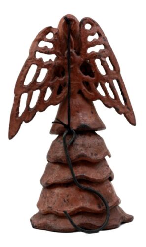Ebros Gift Aluminum Gabriel Angel Wind Chime Aluminum Angel Messenger Outdoor Safe Wind Chime Home Patio Garden Decor 7.25" H