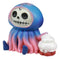 Ebros Jelly Furrybones Figurine 3"L Jellyfish With White Hermit Crab Skeleton