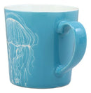 Nautical Ocean Marine Jellyfish Drinking Beverage Blue Stoneware Ceramic Mug