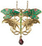 Ebros Colorful Golden Decorated King Dragonfly Alloy Pendant Necklace Jewelry
