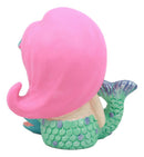 Ebros Little Mermaid Furrybones Figurine Small 2.75 Inch Tall Furry Bones Skeleton Decor Statue