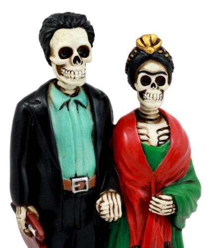 Day Of The Dead Mexican Artists La Pintora Skeleton Couple Figurine Decor Statue - Ebros Gift
