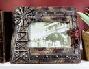 Rustic Western Agricultural Windmill Outpost Tower Picture Frame 4"X6" Photo
