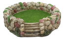 Fairy Garden Village Stone Walls Planter Landscape with Steps Display Figurine