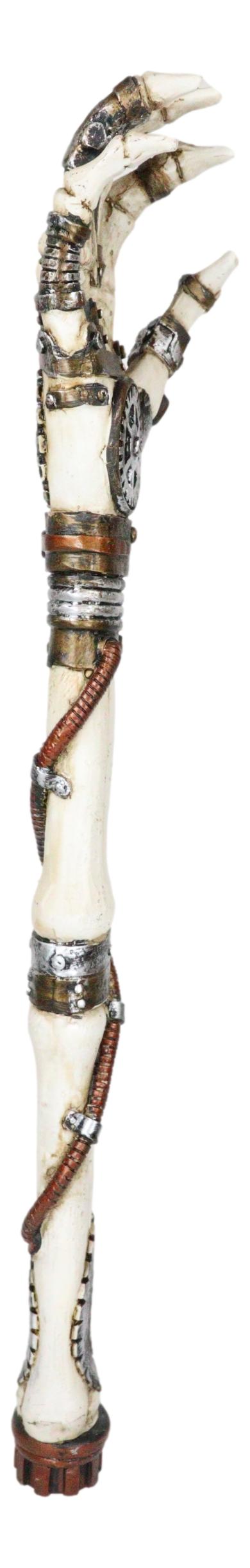 Steampunk Geared Clockwork Hand Bone Skeleton Arm Back Itch Scratcher Figurine