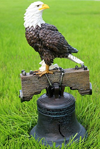 Ebros Independence Day American Patriotic Glory Bald Eagle Liberty Bell Statue