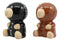 Ebros Furrybones Twins Voodoo Skeleton Monkeys Ceramic Salt Pepper Shakers Set