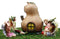 Fairy Garden Miniatures Starter Kit Halloween Gourd Cottage & 4 Fairy Figurines