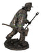 Fireman With Fire Axe And Fork Statue 7.25"Tall In The Line of Duty Fire Rescue