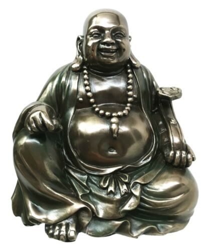 Laughing Buddha Hotei Figurine God Of Contentment and Happiness Sculpture