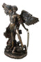 Small Archangel Saint Michael Slaying Devil Satan Under His Feet Figurine 6"H