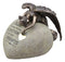 Ebros Guardian Mourning Angel Cremation Urn Forever in Our Hearts 13.25" Tall 200 Cubic Inches Capacity