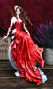Ebros Nene Thomas Celestial Cupid Moon Crimson Wedding Fairy In Red Gown Statue