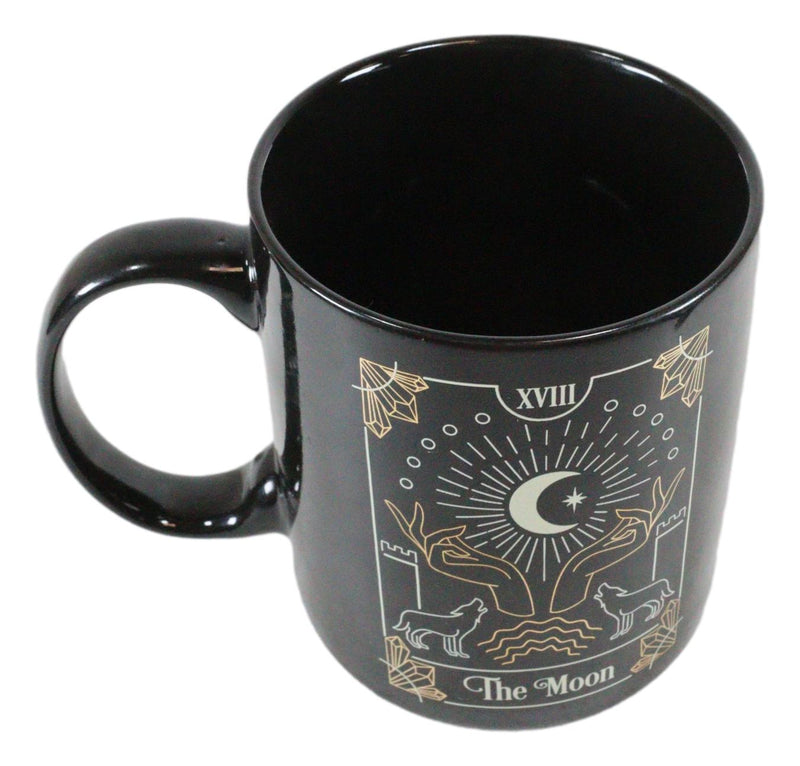 Wicca Fortune Teller Psychic Tarot Cards The Moon Ceramic Tea Coffee Mug Cup