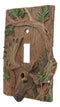 Rustic Western Stag Elk Moose By Pine Single Toggle Switch Plate Cover Set of 2