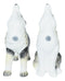 Woodlands Spirit Gray Wolf Pups Moon Howling Ceramic Salt And Pepper Shakers Set