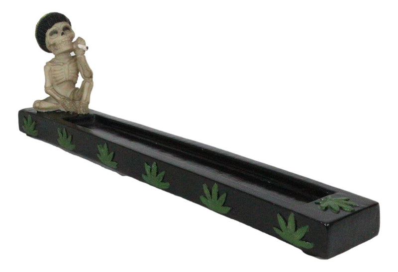 Good Vibes Day of The Dead Reggae Rasta Skeleton Smoking Stash Incense Burner