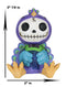 Furry Bones Pretty Purple Dandy Peacock Skeleton with Bowtie and Train Figurine