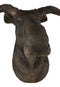 Western Rustic Wildlife Baron Bull Moose Elk Deer Taxidermy Wall Decor Plaque