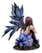 Ebros Large Lavender Winter Fairy Statue Missing You Yuletide Fae Fantasy Collectible Figurine 12.5"H