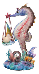Ebros Sheila Wolk Ocean Mer Birth Baby Merboy Rainbow Seahorse Delivery Statue 9.25" Tall Mythical Fantasy Siren Mermaid Mermaids Merboys Seahorses Nautical Themed Decor Figurine